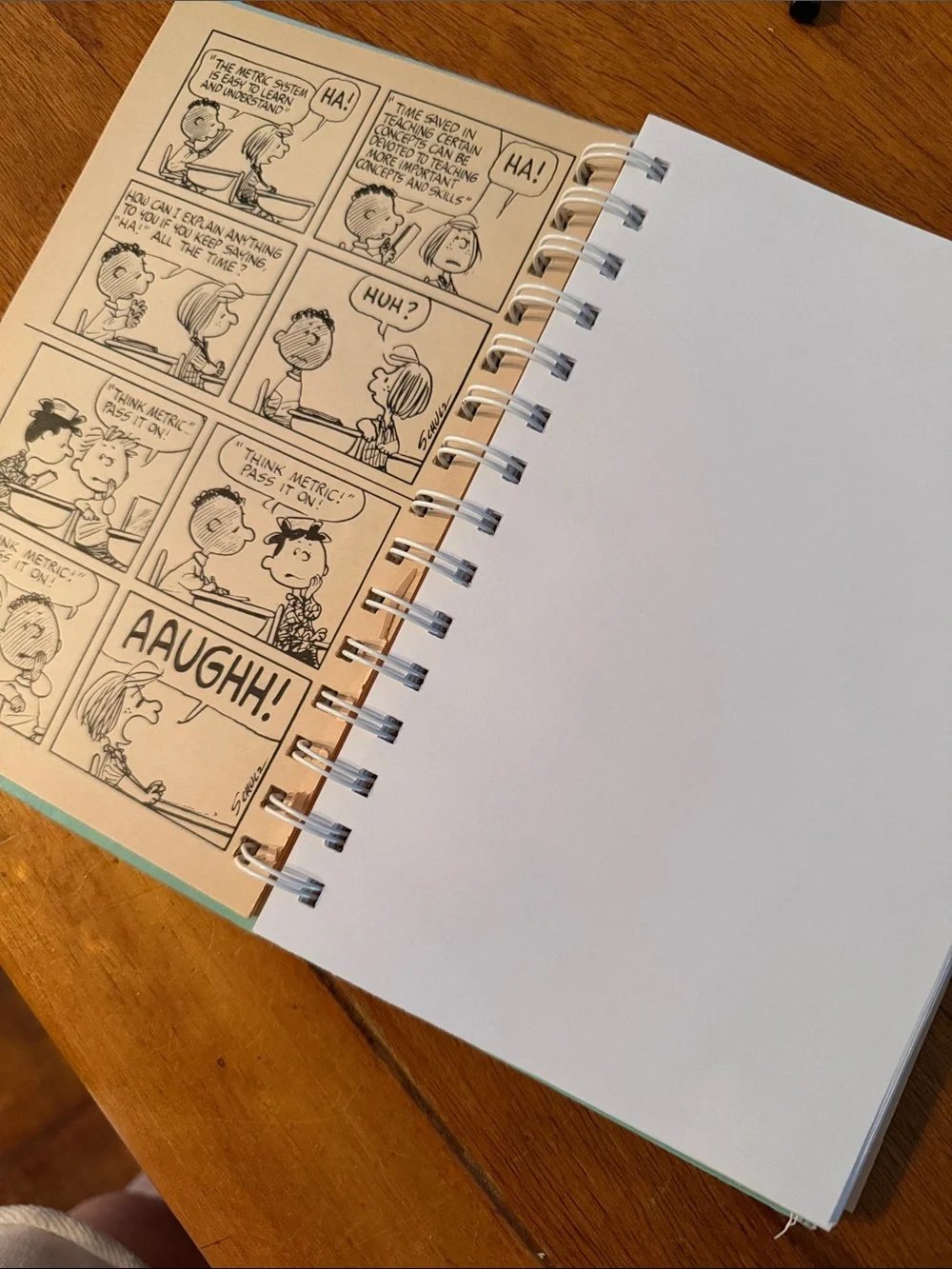 Vintage Snoopy Peanuts Comic Notebook